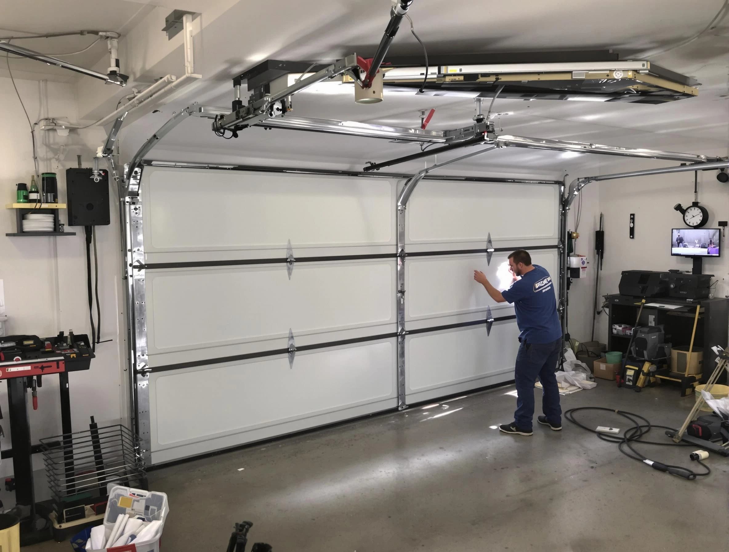 Professional garage door repair service by Lovejoy Garage Door Repair in Lovejoy