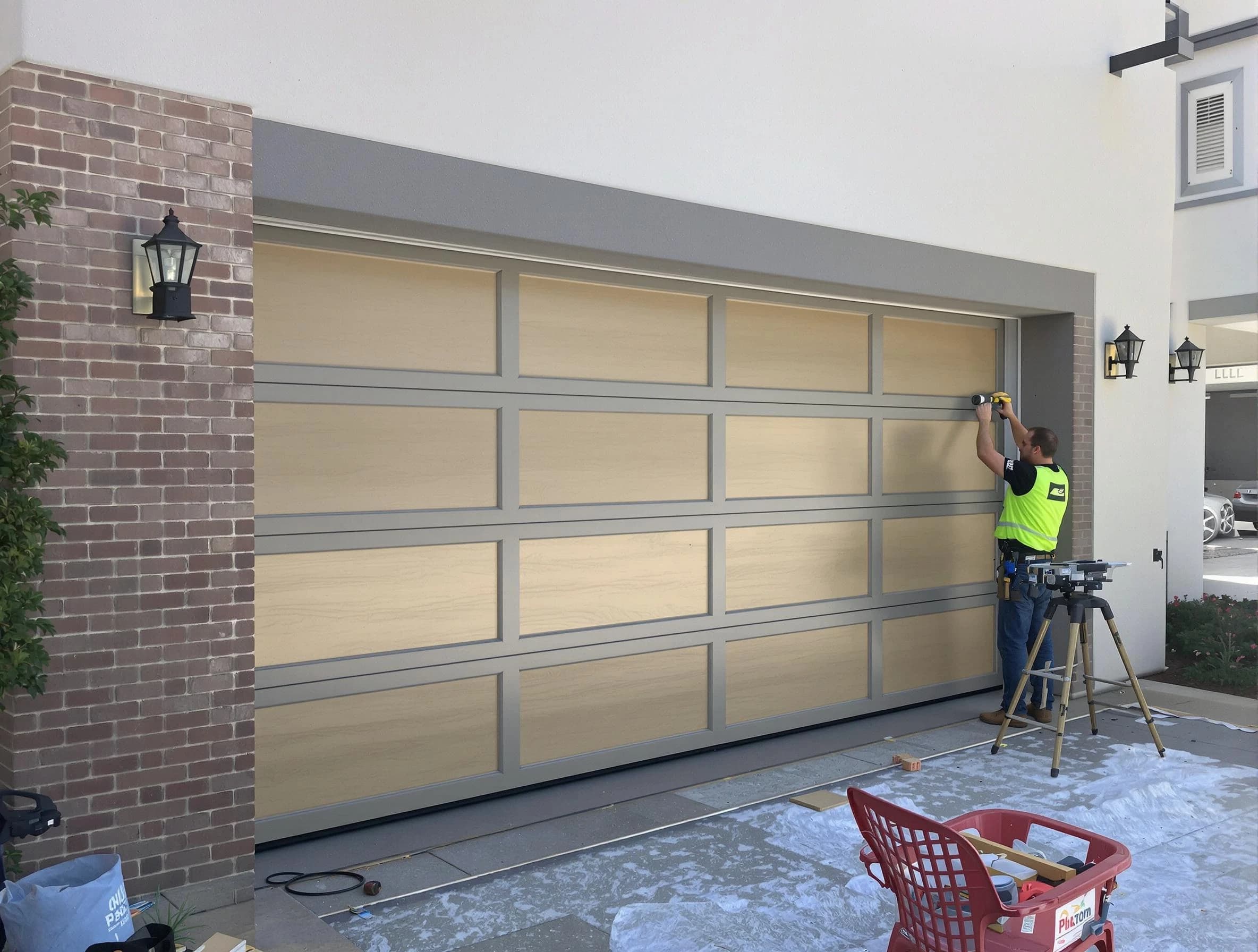 Garage door replacement service by Lovejoy Garage Door Repair in Lovejoy