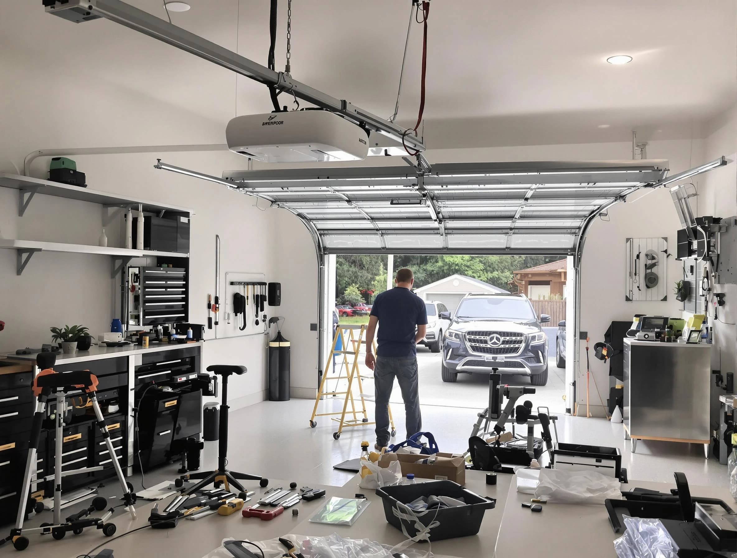 Garage door opener installation by Lovejoy Garage Door Repair in Lovejoy