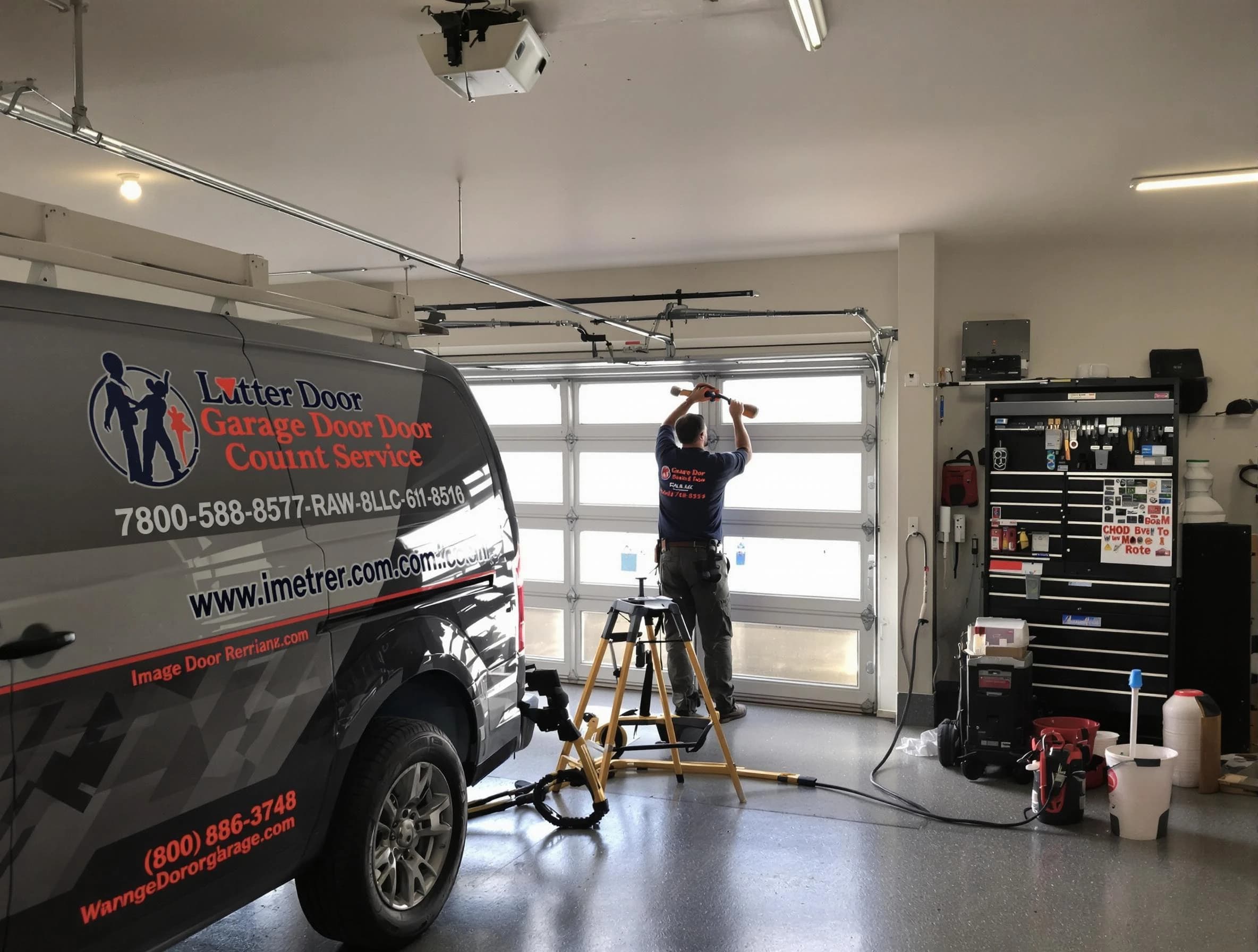 Lovejoy Garage Door Repair rapid response team performing same-day repair in Lovejoy
