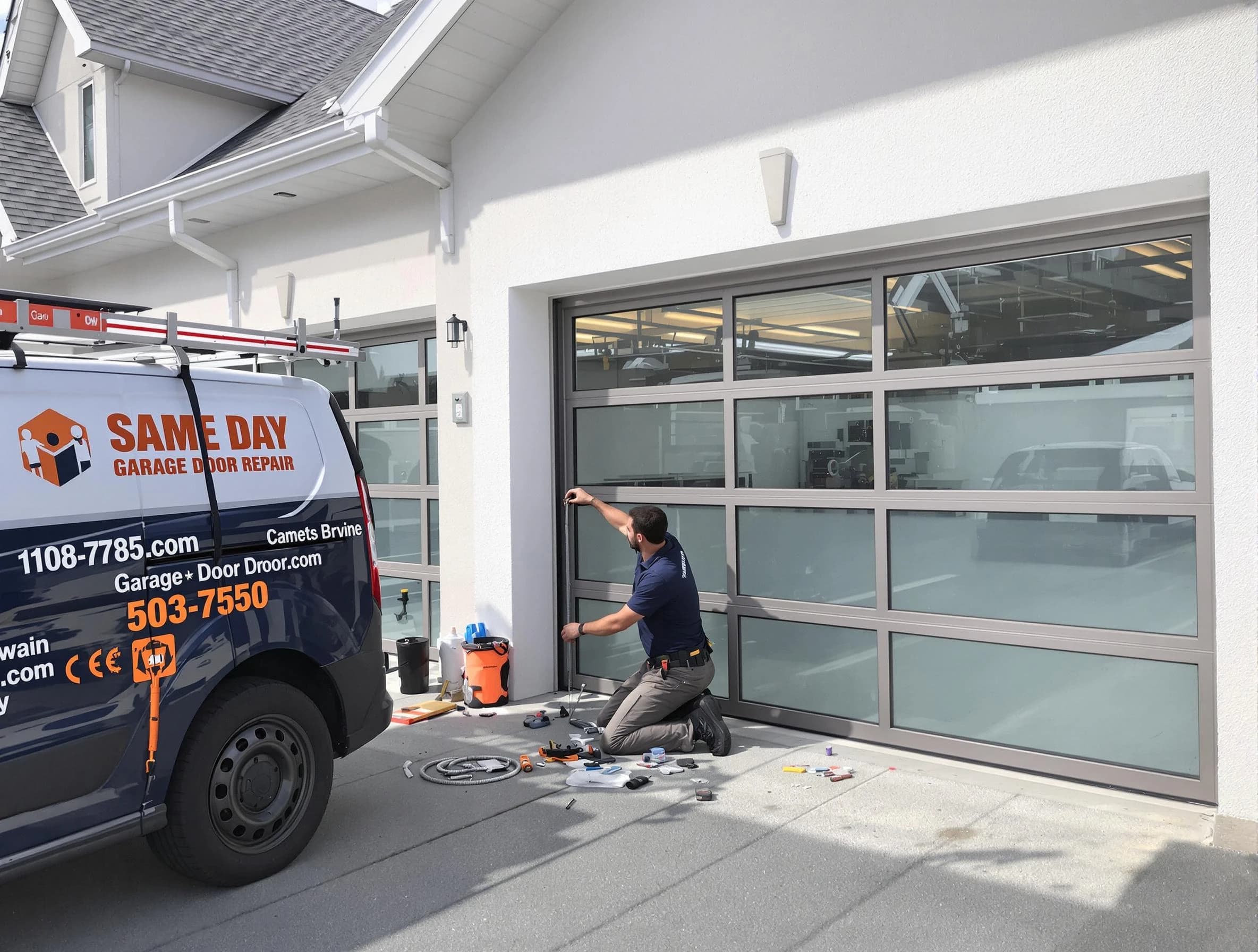 Same-day garage door repair service by Lovejoy Garage Door Repair in Lovejoy