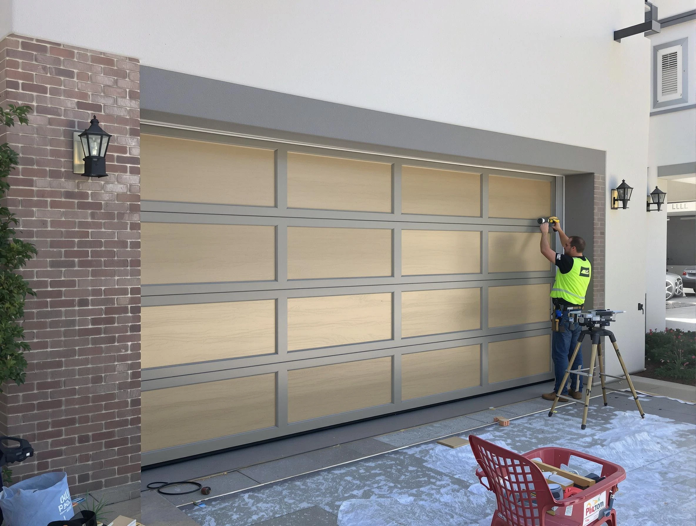 Garage door replacement service by Lovejoy Garage Door Repair in Lovejoy