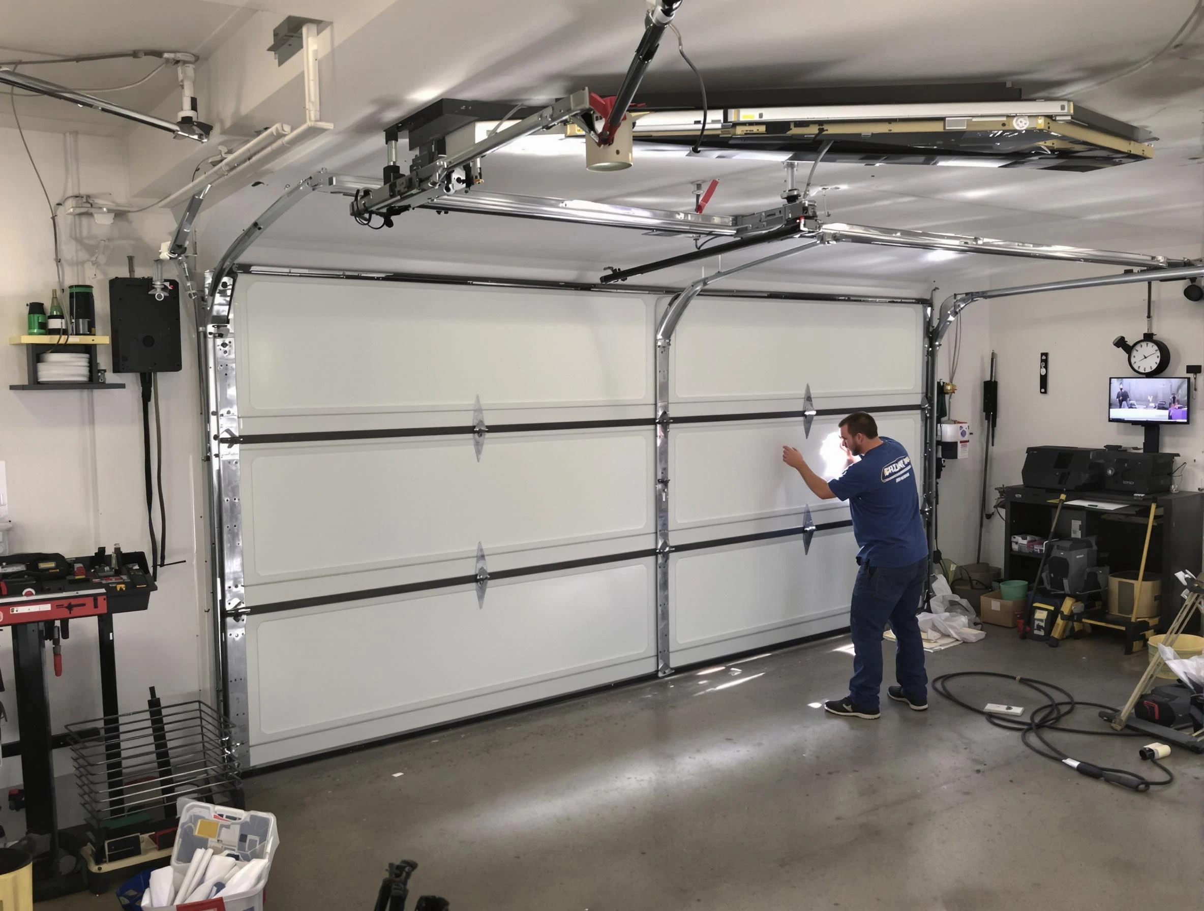 Professional garage door repair service by Lovejoy Garage Door Repair in Lovejoy