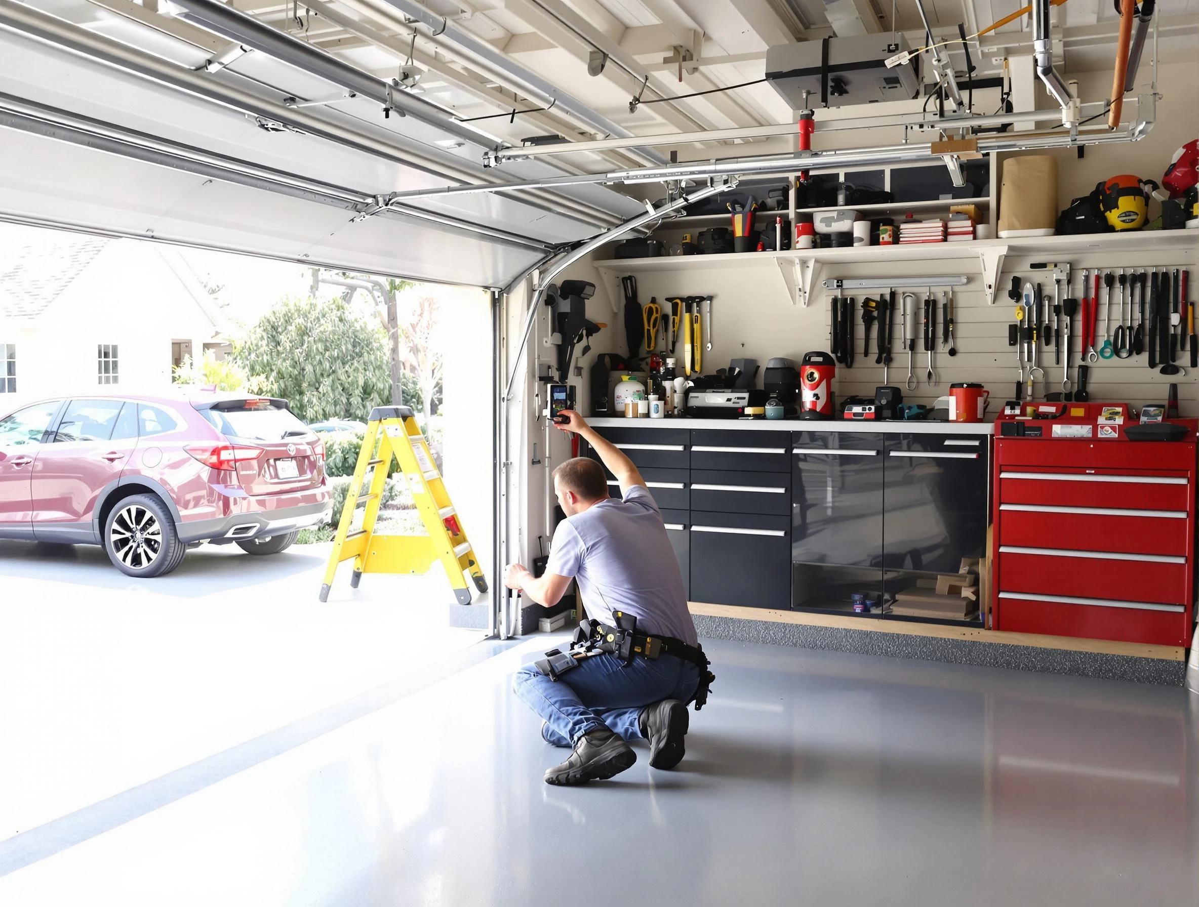 Local garage door repair service by Lovejoy Garage Door Repair in Lovejoy