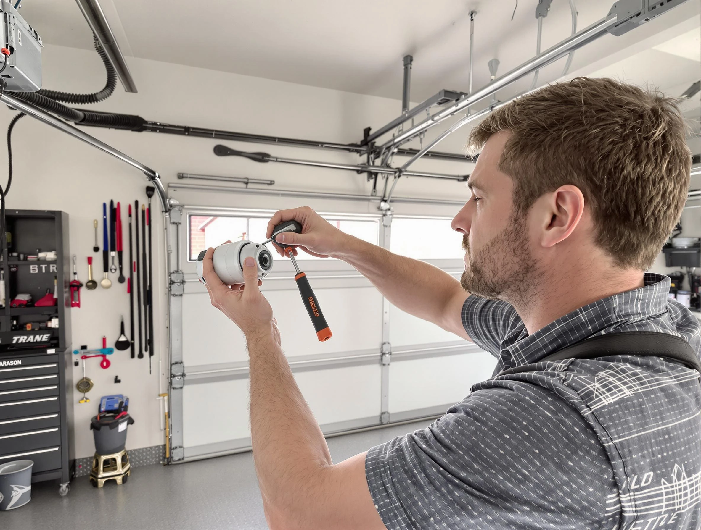 Garage door opener repair service by Lovejoy Garage Door Repair in Lovejoy