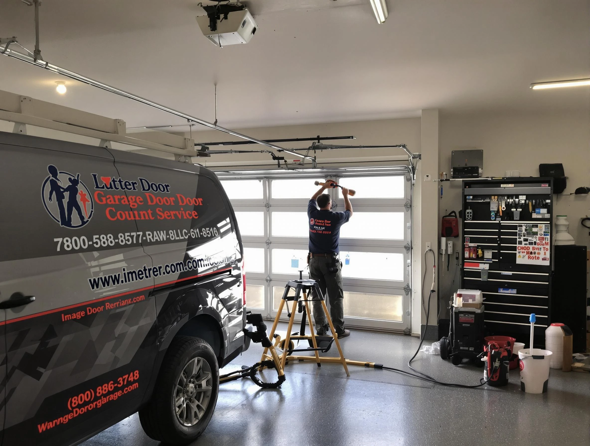 Lovejoy Garage Door Repair rapid response team performing same-day repair in Lovejoy