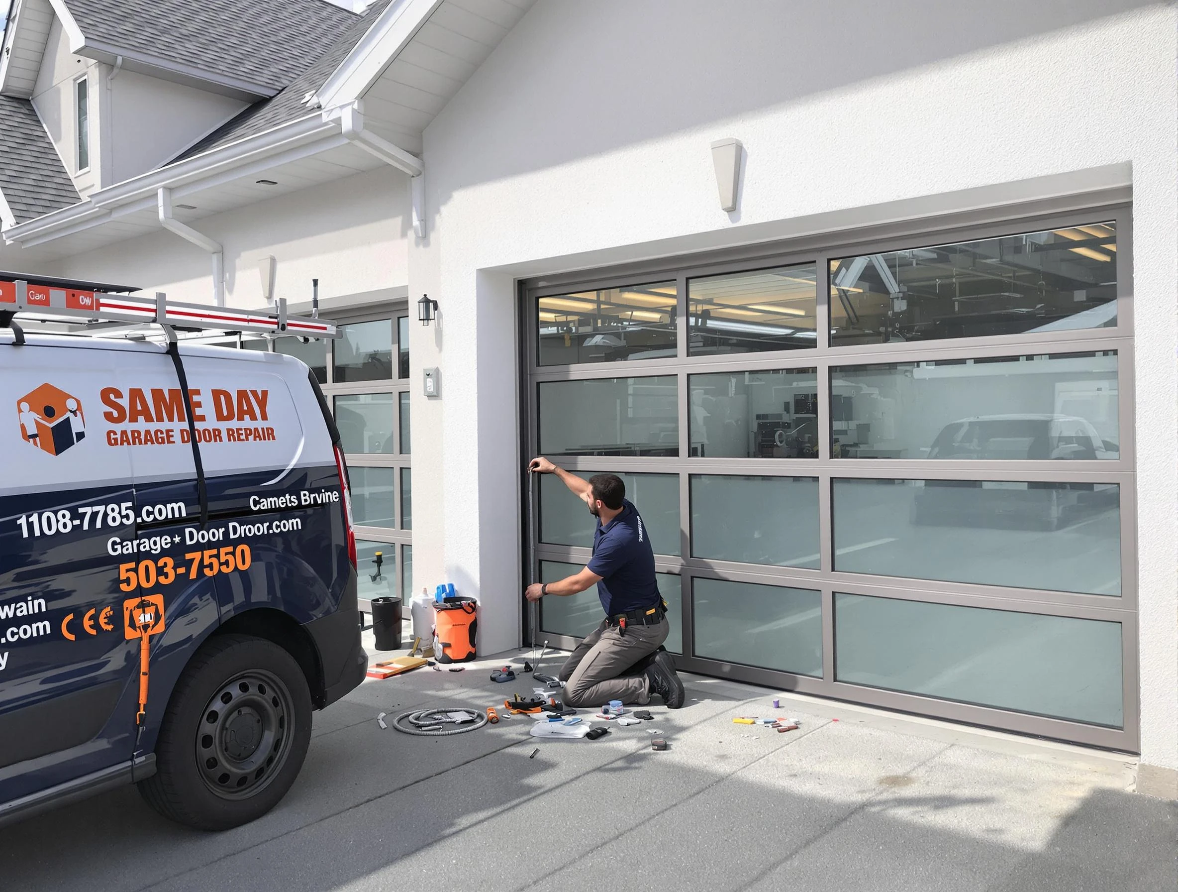 Same-day garage door repair service by Lovejoy Garage Door Repair in Lovejoy